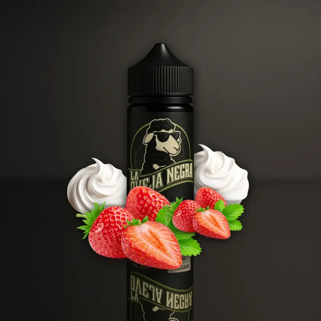 Líquidos Oveja Negra - Frutilla con crema