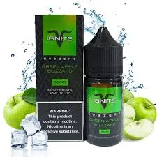 Ignite subzero - green apple blizzard