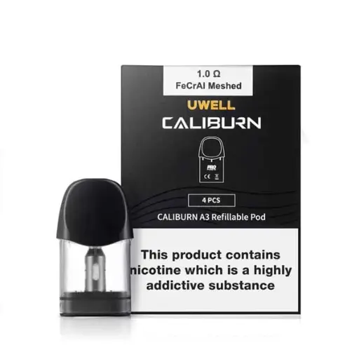 Uwell caliburn A3 rerfillable pod - 1.0ohms